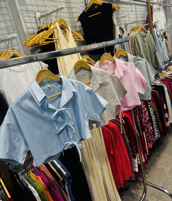 COD 14 CAMISA TIRAS CROP POPLIN RAYADO