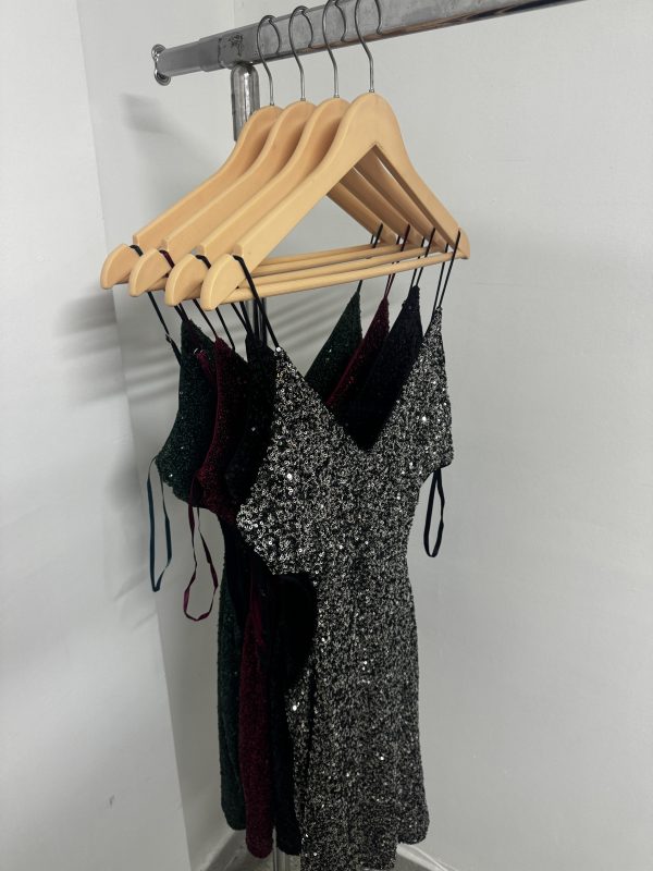 COD 96 VESTIDO LENTEJUELAS IMPORTADO