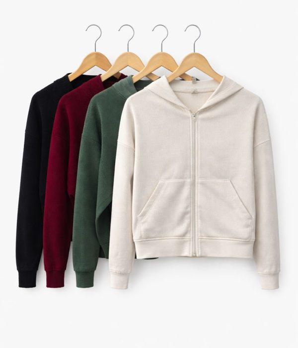 COD 111 CAMPERAS WAFLE PLUSH TIPO TOP A LA CINTURA