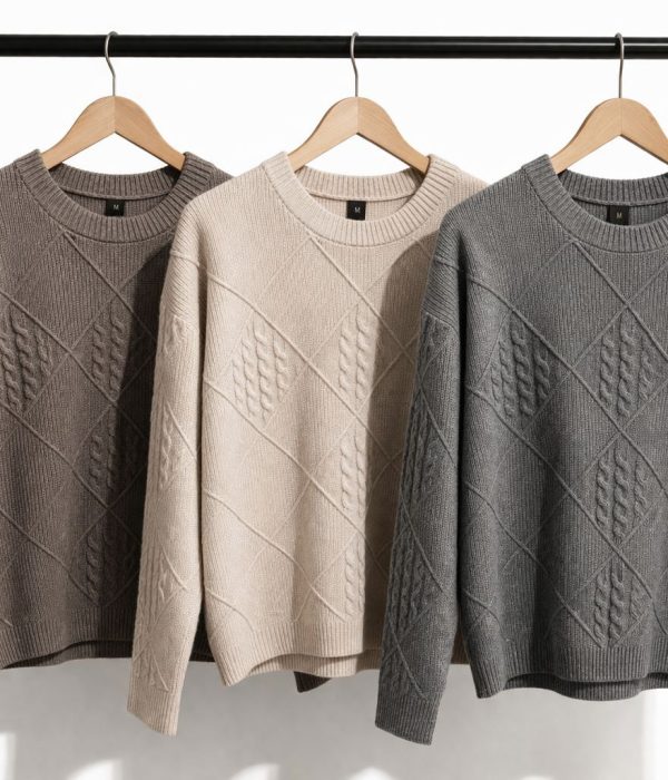 COD 135 SWEATER CUELLO REDONDO IMPORTADO DOBLE TEJIDO