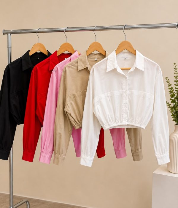 COD 174 CAMISA CON BOSILLO POPLIN CON LYCRA