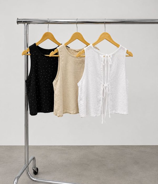 COD 198 MUSCULOSA TIRAS TANK BRILLO