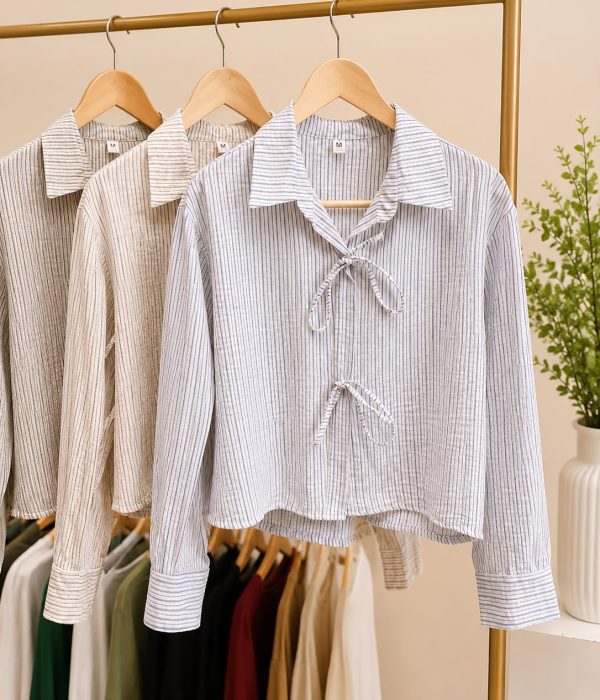 COD 170 CAMISA RAYADA CORDON LARGO