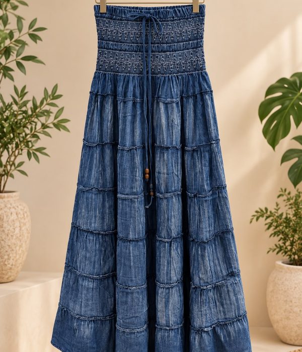 COD 222 POLLERA VESTIDO SOLERO IMPORTADO